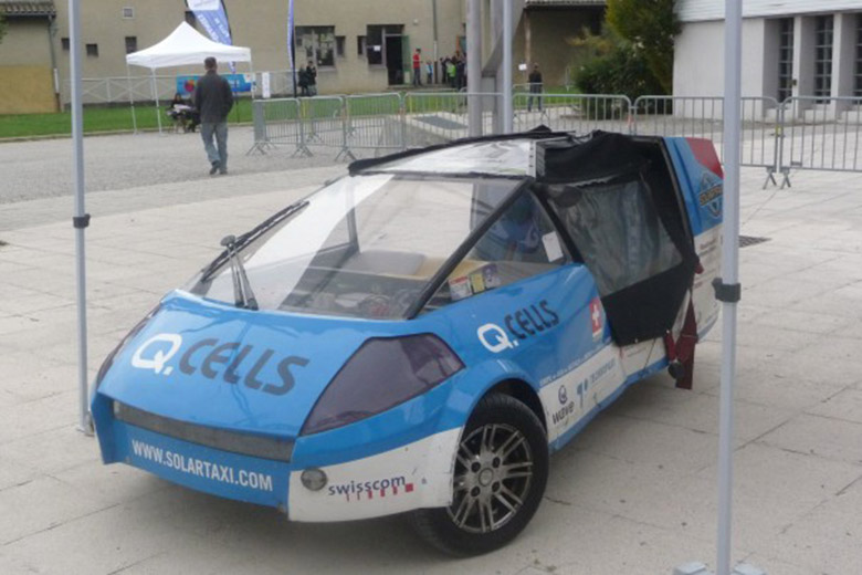 Le solartaxi de Louis Palmer