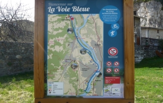 Panneau la voie bleue