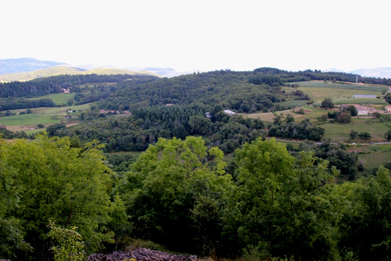 Vue depuis l'oppidium - Chalencon - Ardeche-actu - 2016